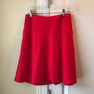Red circle skirt